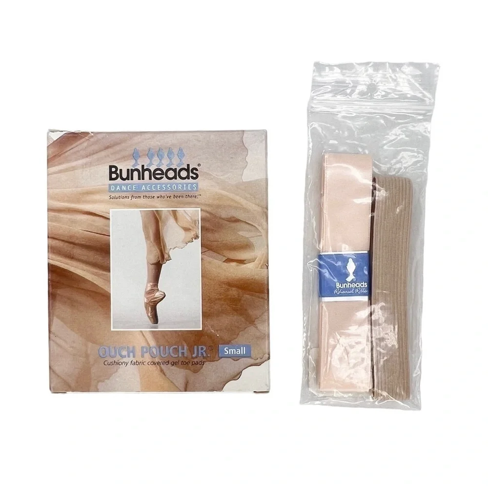 Bunheads Ouch Pouch Jr. (Small) + Rehearsal Ribbons/Elastic Ballet Pointe New